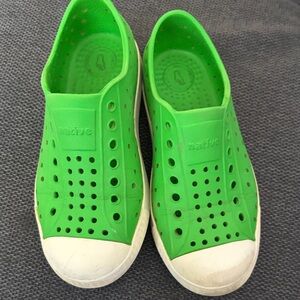 Native Kids Lime Green Slip-On Water Shoes